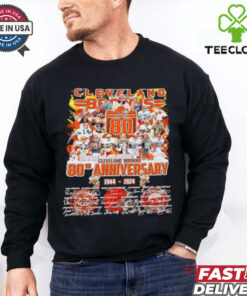 Cleveland Brown The Browns 80th Anniversary 1944 2024 signature shirt