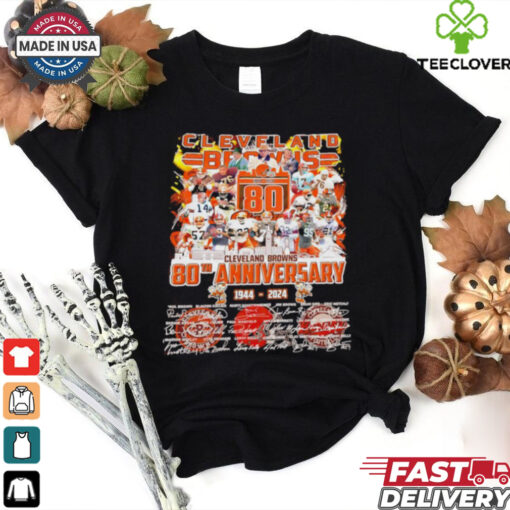 Cleveland Brown The Browns 80th Anniversary 1944 2024 signature shirt
