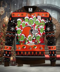 Cleveland Browns 12 Grinch Xmas Day Christmas Ugly Sweater