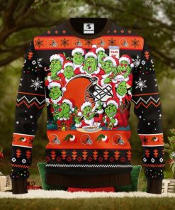 Cleveland Browns 12 Grinch Xmas Day Christmas Ugly Sweater
