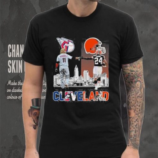 Cleveland Browns 24 Chubb And 11 Guardians Ramirez City Champion hoodie, sweater, longsleeve, shirt v-neck, t-shirt