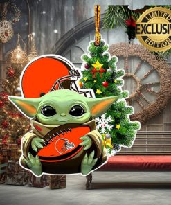 NFL Los Angeles Rams With Baby Yoda Funny Custom Christmas Tree