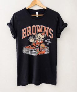 Cleveland Browns Brownie Stiff arm stadium shirt