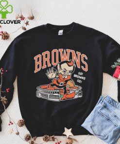 Cleveland Browns Brownie Stiff arm stadium shirt