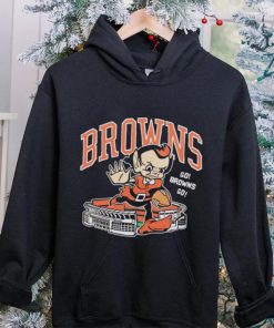 Cleveland Browns Brownie Stiff arm stadium shirt