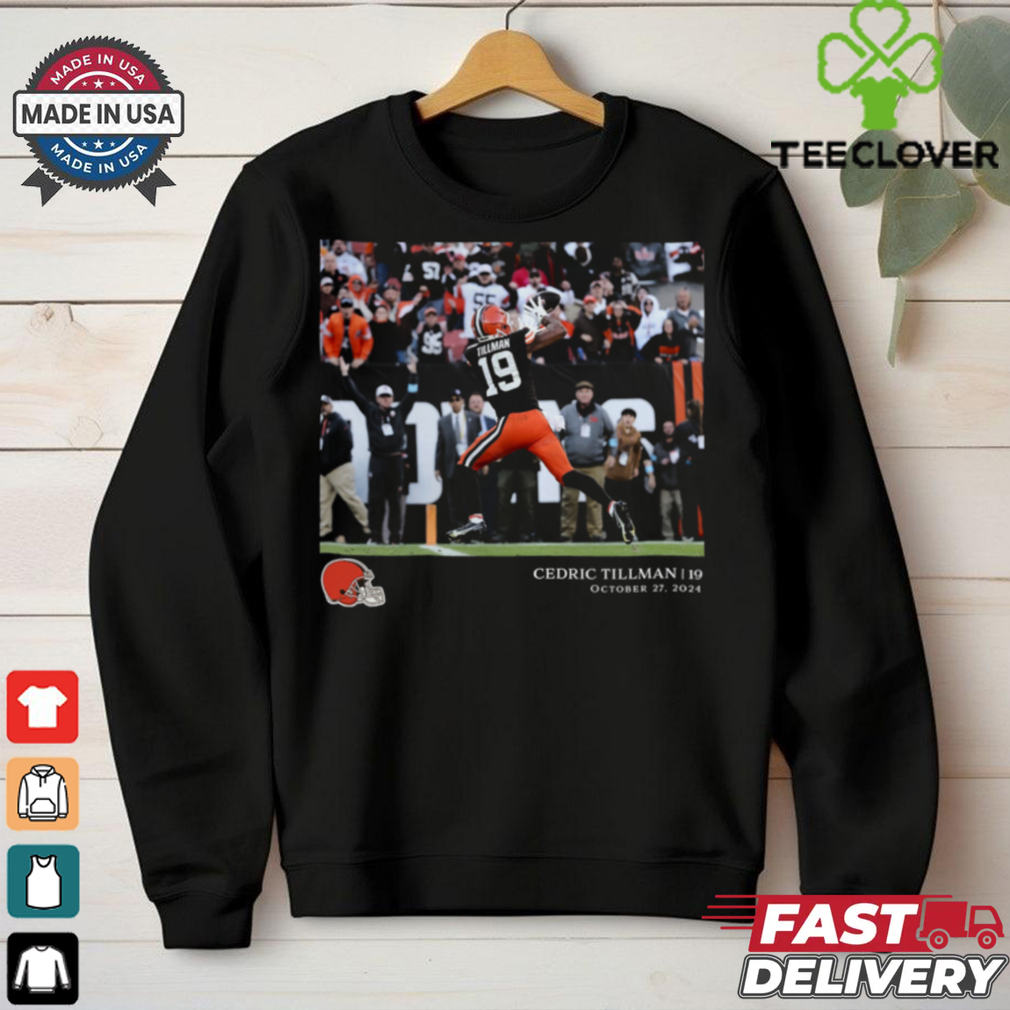 Cleveland Browns Cedric Tillman NFL Flash Features Week 8 T Shirt Cleveland Browns Cedric Tillman NFL Flash Features Week 8 T Shirt
