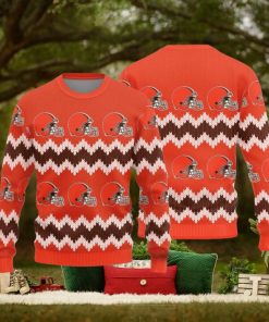Cleveland Browns Christmas Pattern Knitted Sweater