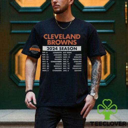 Cleveland Browns Complete Schedule 2024 Shirt