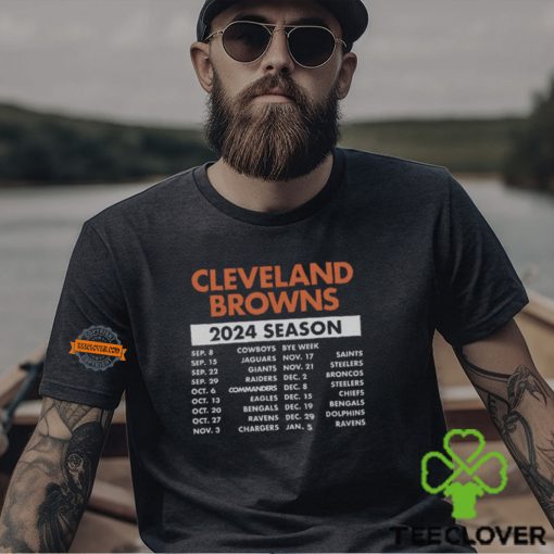 Cleveland Browns Complete Schedule 2024 Shirt
