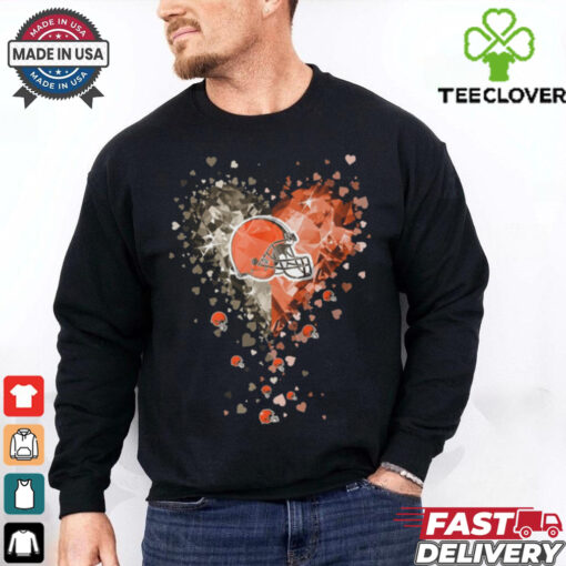 Cleveland Browns Crystal Heart Shirt