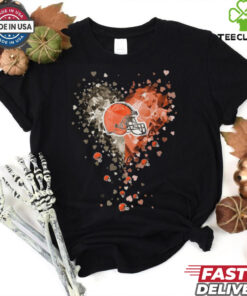 Cleveland Browns Crystal Heart Shirt