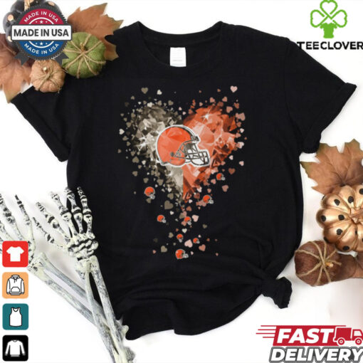 Cleveland Browns Crystal Heart Shirt