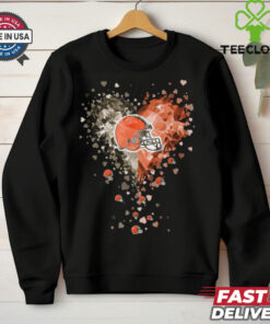 Cleveland Browns Crystal Heart Shirt