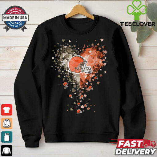 Cleveland Browns Crystal Heart Shirt