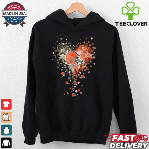 Cleveland Browns Crystal Heart Shirt