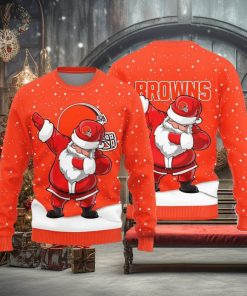 Cleveland Browns Dab Santa Ugly Christmas Sweater