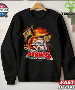 Cleveland Browns Dawg Pound helmet shirt