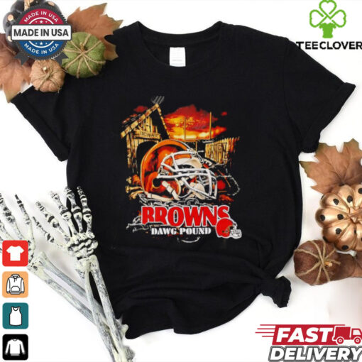 Cleveland Browns Dawg Pound helmet shirt