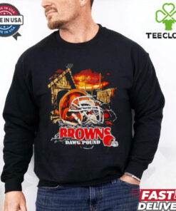 Cleveland Browns Dawg Pound helmet shirt