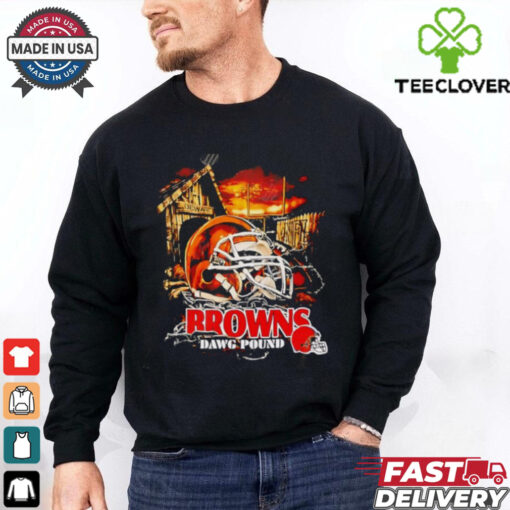 Cleveland Browns Dawg Pound helmet shirt