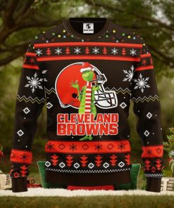 Cleveland Browns Funny Grinch Christmas Ugly Sweater