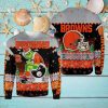 Baltimore Ravens Mickey NFL Knitted Christmas 3D Sweater For Fans