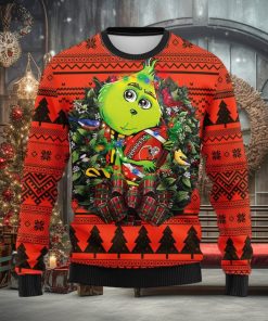 Cleveland Browns Grinch Hug Christmas Ugly Sweater