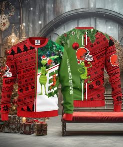 Cleveland Browns Grinch & Scooby Doo Christmas Ugly Sweater 1