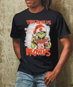 Cleveland Browns Grinch They Hate Us Because They Ain’t Us Christmas Shirt