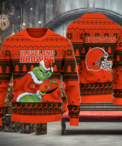Cleveland Browns Grinch Ugly Christmas Sweater
