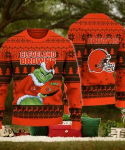 Cleveland Browns Grinch Ugly Christmas Sweater