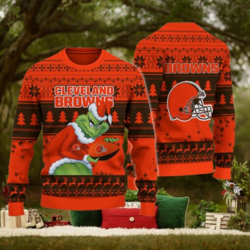 Cleveland Browns Grinch Ugly Christmas Sweater