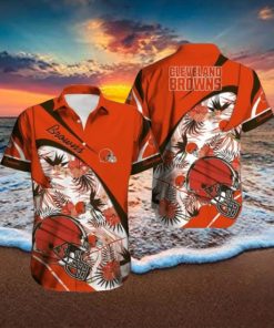 Cleveland Browns Hawaiian Tracksuit Button Down Shirt Beach Shorts Swim Trunks