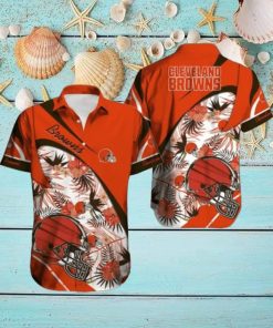 Cleveland Browns Hawaiian Tracksuit Button Down Shirt Beach Shorts Swim Trunks