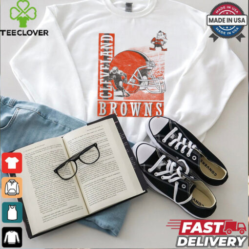 Cleveland Browns Helmet Dash T Shirt