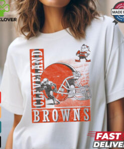 Cleveland Browns Helmet Dash T Shirt