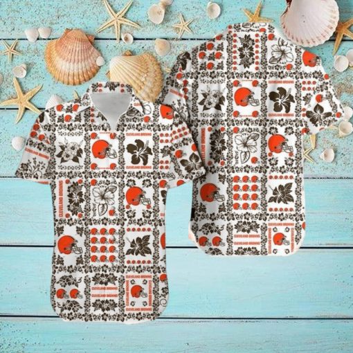 Cleveland Browns High Quality Hawaiian Shirt And Short For Men Gift, Short Beach For Family Christmas