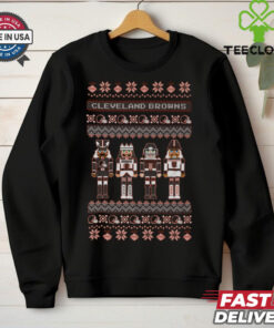 Cleveland Browns Holiday Nutcracker Sweater T Shirt