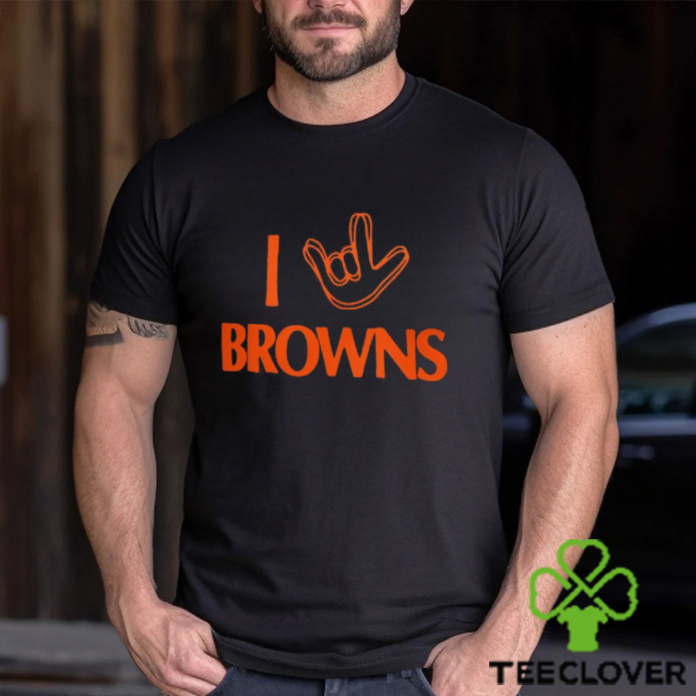 Unisex Homage Brown Cleveland Browns The NFL ASL Collection by Love Sign  Tri-Blend T-Shirt