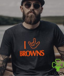 Cleveland Browns Homage The NFL ASL Collection by Love Sign Tri Blend T Shirt