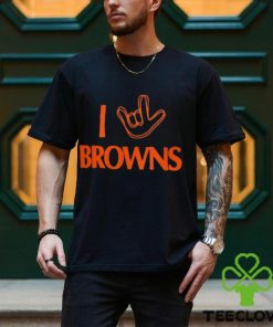 Cleveland Browns Homage The NFL ASL Collection by Love Sign Tri Blend T Shirt