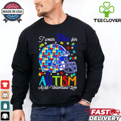 Cleveland Browns I wear blue for Autism accept understand love shirt