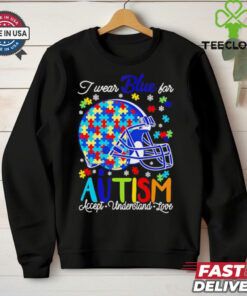 Cleveland Browns I wear blue for Autism accept understand love shirt