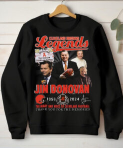 Cleveland Browns Jim Donovan 1956 2024 The Heart And The Voice Of Browns T Shirt