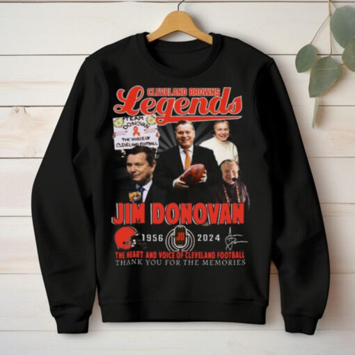 Cleveland Browns Jim Donovan 1956 2024 The Heart And The Voice Of Browns T Shirt
