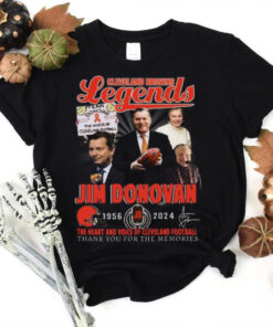Cleveland Browns Jim Donovan 1956 2024 The Heart And The Voice Of Browns T Shirt