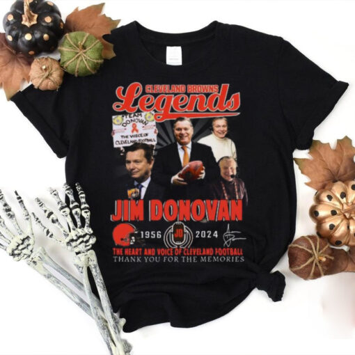 Cleveland Browns Jim Donovan 1956 2024 The Heart And The Voice Of Browns T Shirt
