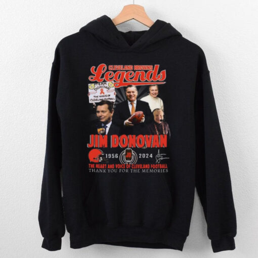 Cleveland Browns Jim Donovan 1956 2024 The Heart And The Voice Of Browns T Shirt