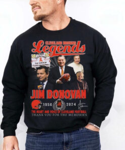 Cleveland Browns Jim Donovan 1956 2024 The Heart And The Voice Of Browns T Shirt