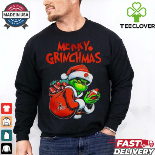 Cleveland Browns Just Grinchmas For Champions  T Shirt